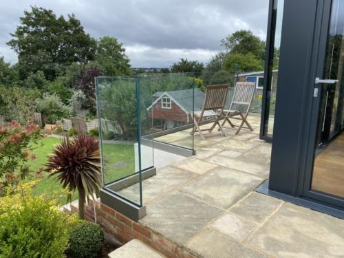 Allder Glass external balustrade from the balcony